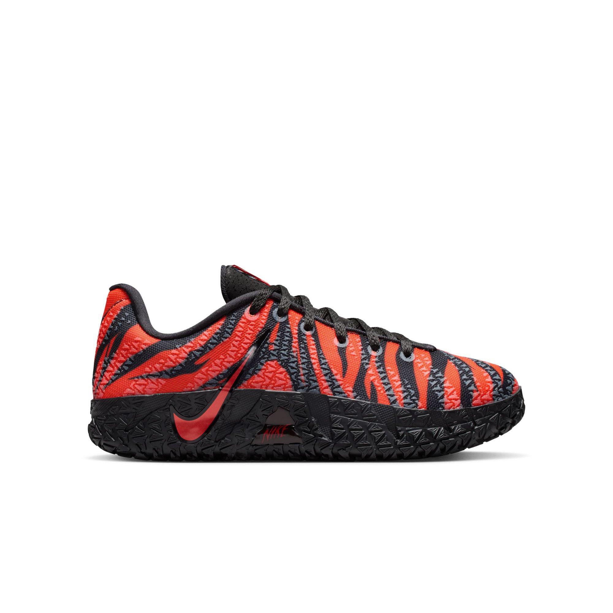 Nike Ja 3 "Tiger" Grade School Kids' Basketball Shoe - SAFETY ORANGE/BLACK/UNIVERSITY RED